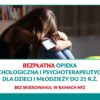 Bezpłatna pomoc psychologiczna dla dzieci. Nowy ośrodek już działa