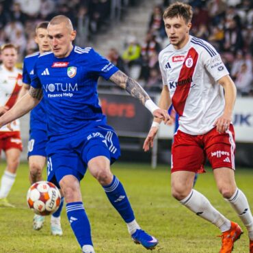 Daniel Stanclik w meczu z rezerwami ŁKS Łódź