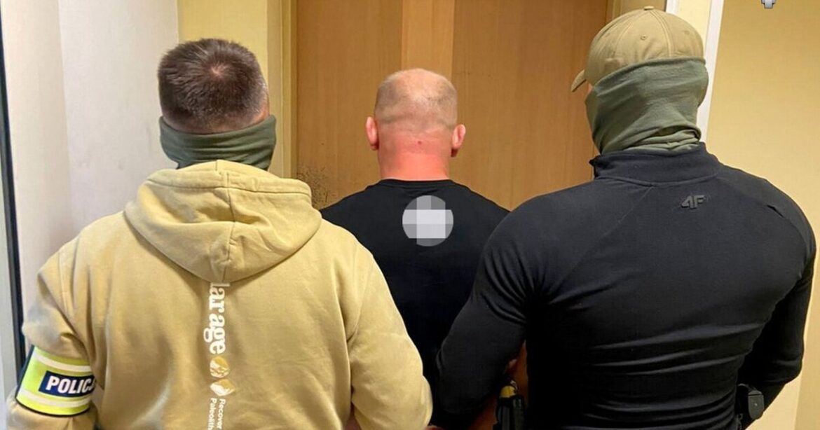 zatrzymany przez policję