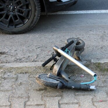 hulajnoga potrącenie