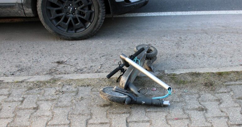 hulajnoga potrącenie