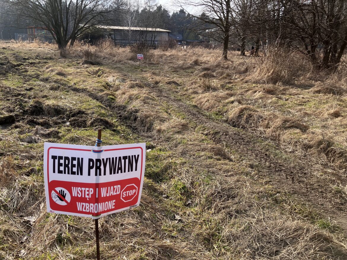 teren prywatny Błonia cmentarz Wolak Bielsko-Biała