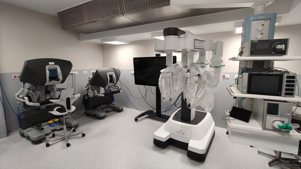 Sala z robotem da Vinci Szpital Wojewódzki Bielsko-Biała