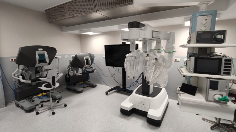 Sala z robotem da Vinci Szpital Wojewódzki Bielsko-Biała