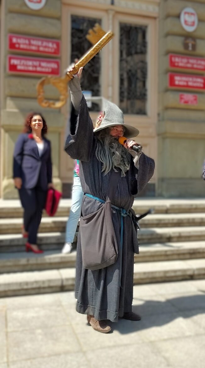Dariusz Bagiński, Gandalf, Dan Takeda czyli twórca i organizator V edycji Festiwalu „Wojownicy Światów”.
