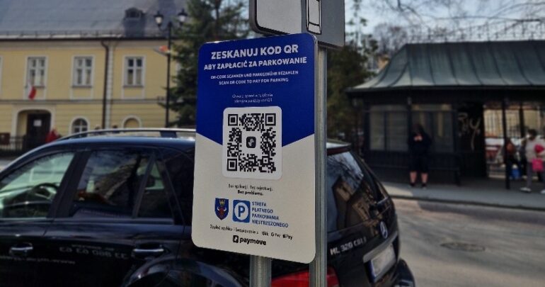 parkowanie na kod QR