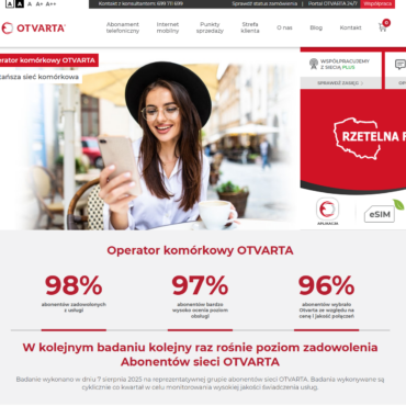 OTVARTA - Najlepsza sieć komórkowa