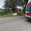 Audi w rowie, wygląda poważnie. Lądowało LPR [FILM]