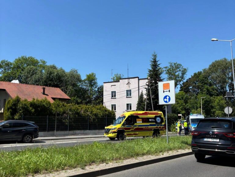 potrącenie Partyzantów Bystrzańska