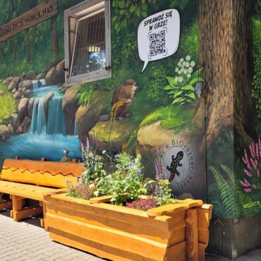 mural Stajnia Miejska Żywiec