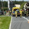 Motocyklista zderzył się z ciężarówką. Lądował śmigłowiec LPR