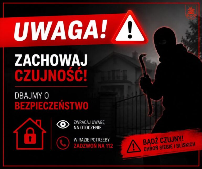 ostrzeżenie podejrzani ludzie UG Jasienica