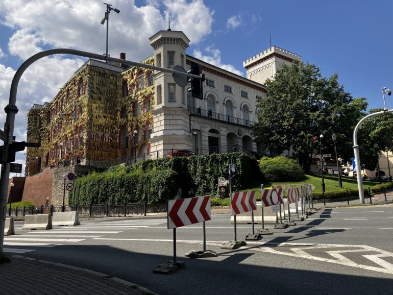 ul. Zamkowa zamknięta Miejska Promenada Kultury