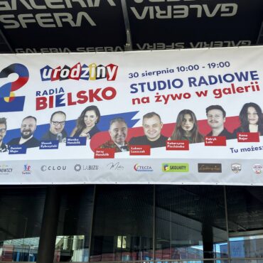 32. urodziny Radia Bielsko banner w Sferze
