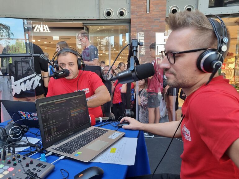 Łukasz Luszczak Karol Maleszka 32. urodziny Radia Bielsko