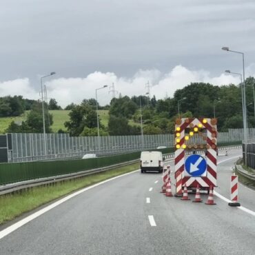 dylatacja zawężenie S1 Bielsko-Biała