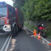 Wypadek motocyklistki. Kobieta trafiła do szpitala