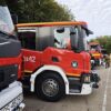 Wozy strażackie na sygnałach, drony w powietrzu. Strażacy proszą o ostrożność