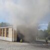 Pożar autobusu w zajezdni. Solaris zapalił się podczas prac serwisowych