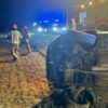 Wypadek w Wilamowicach. Dwie młode osoby trafiły do szpitali