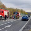 Motocyklista zderzył się z dwoma autami w Ustroniu. Trwa akcja ratunkowa
