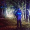 Rower, kurtka i koszyk grzybów w lesie. Całą noc szukali zaginionej osoby